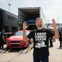 Load image into Gallery viewer, I Drop Big Loads — Trucker Humor Heavyweight T-Shirt
