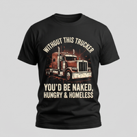 Load image into Gallery viewer, Without This Trucker grunge tee, ghost mannequin product shot