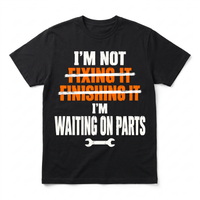 Load image into Gallery viewer, I'm Not Fixing It, I'm Waiting On Parts mechanic t-shirt, black