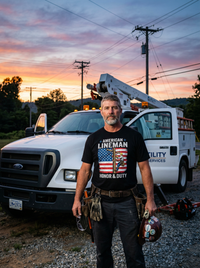 Load image into Gallery viewer, Lineman Flag Shirt | Gildan® 5000