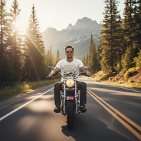 Load image into Gallery viewer, Durable Heavyweight Cotton T-Shirt – &#39;When Life Throws You a Curve&#39; Classic Fit
